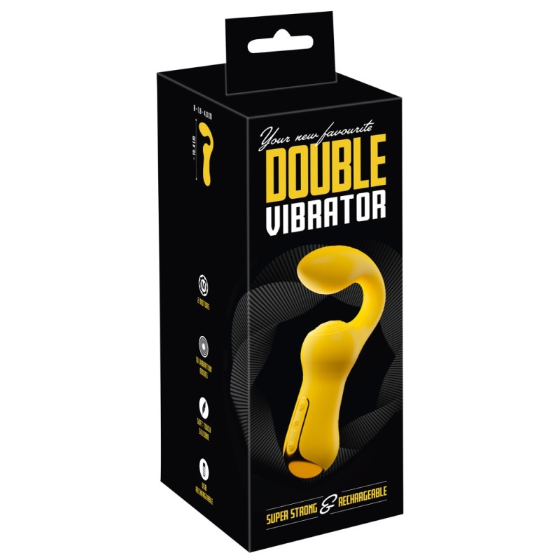 Wibrator stymulator pochwy łechtaczki 2w1 USB